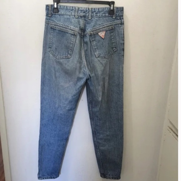 George Marciano For Guess Vintage 80’/90’s Retro Ultra Hi/Rise Zip Ankle Jeans - Picture 8 of 16